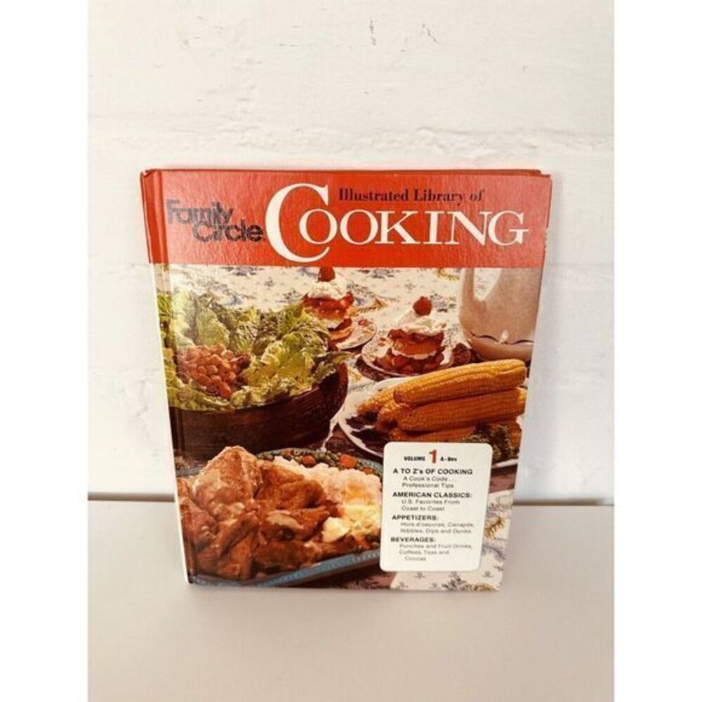 Family Circle Illustrated Library Of Cooking- Vol 1 (A-Bev) 1972 Good Condition